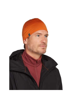 Icebreaker Pocket Hat Port/Blaze IBIBM20-001J1 kleding accessoires online bestellen bij Kathmandu Outdoor & Travel