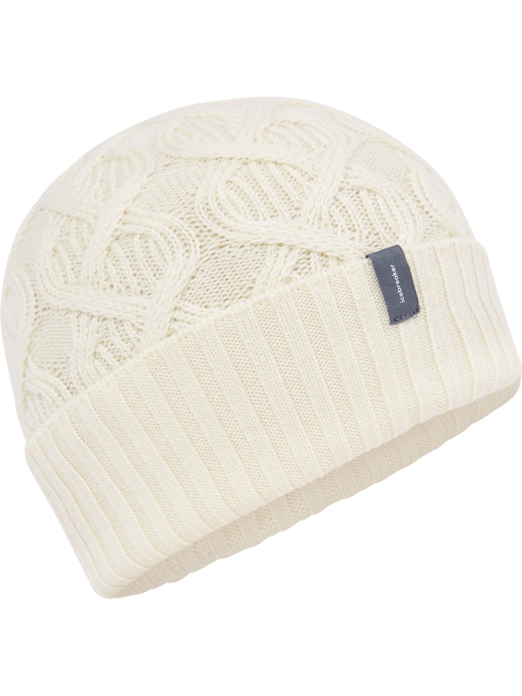 Icebreaker Mer Cable Knit Beanie  Undued IB0A573G-0001 kleding accessoires online bestellen bij Kathmandu Outdoor & Travel