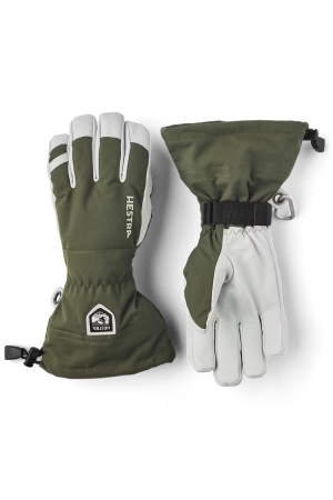 Hestra  Army Leather Heli Ski - 5 finger Olive