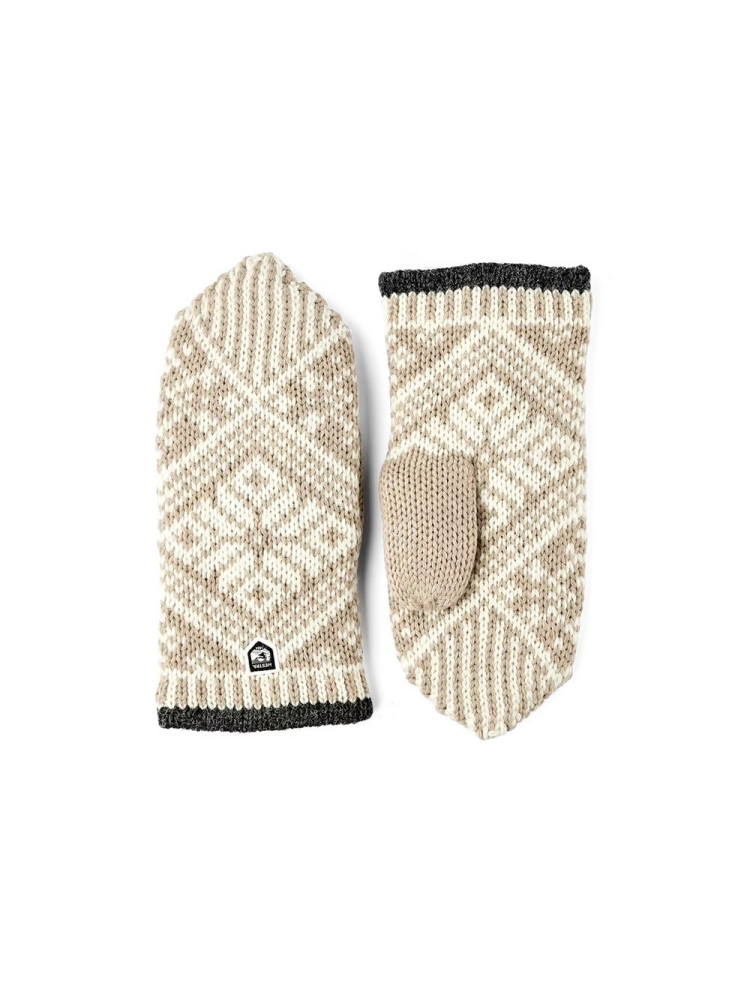 Hestra Nordic Wool Mitt Beige/Offwhite 63921-650020 kleding accessoires online bestellen bij Kathmandu Outdoor & Travel