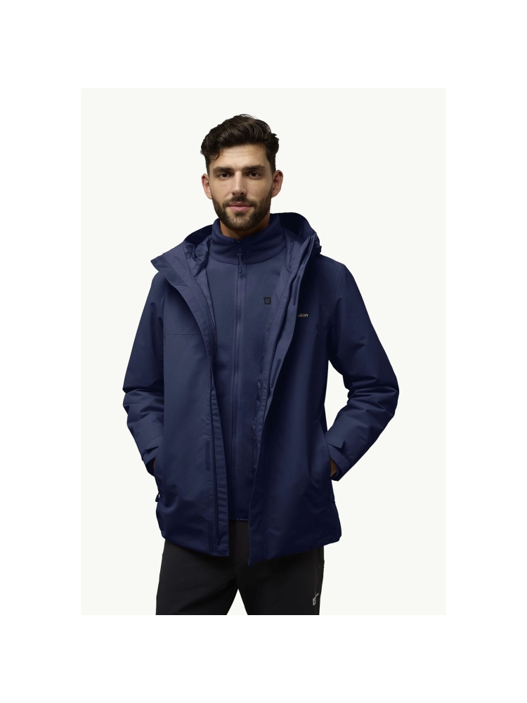 Jack Wolfskin Altenberg 3in1 Jkt midnight sky A61864-C0412 jassen online bestellen bij Kathmandu Outdoor & Travel