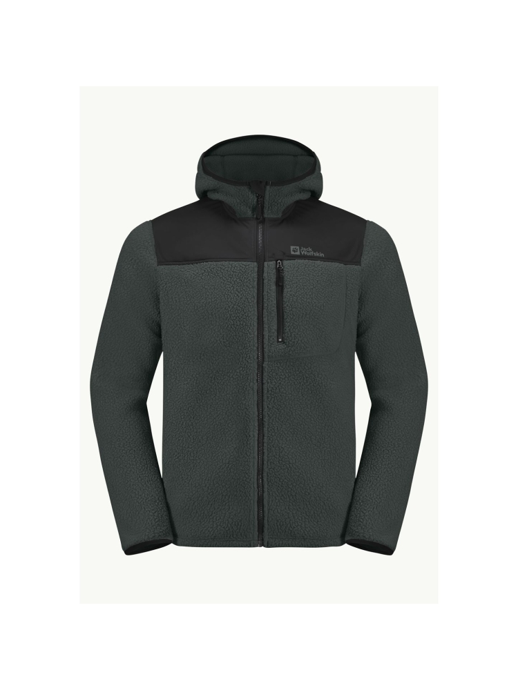 Jack Wolfskin Kammweg Pile FZ slate green 1711271-4136 fleeces en truien online bestellen bij Kathmandu Outdoor & Travel