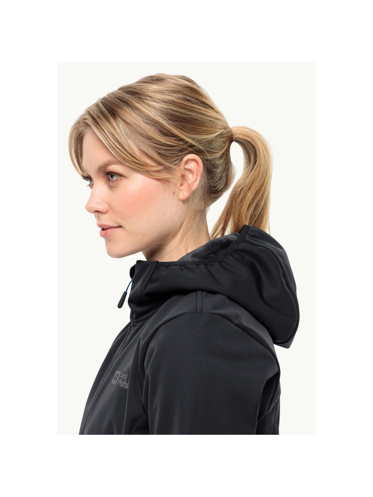 Jack Wolfskin Windhain Hoody Women's black 1307481-6000 fleeces en truien online bestellen bij Kathmandu Outdoor & Travel