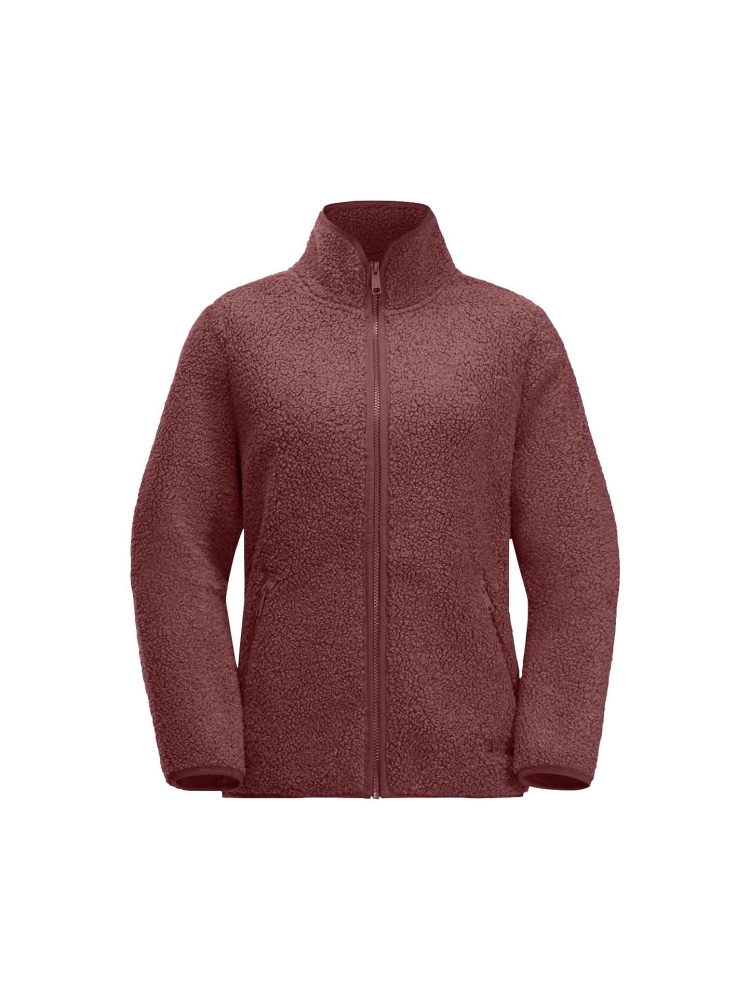 Jack Wolfskin High Curl Jacket Women's red coral 1708732-J0125 fleeces en truien online bestellen bij Kathmandu Outdoor & Travel