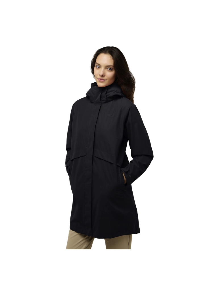 Jack Wolfskin Baylight 3in1 Coat Women's black A60014-6000 jassen online bestellen bij Kathmandu Outdoor & Travel