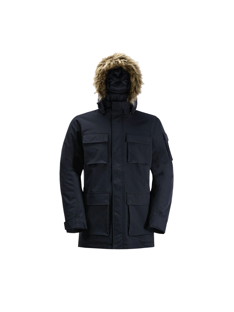 Jack Wolfskin Glacier Canyon Parka night blue 1107674-1010 jassen online bestellen bij Kathmandu Outdoor & Travel