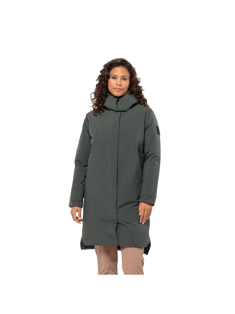 Jack Wolfskin Luisenplatz Coat Women's slate green 1116121-4136 jassen online bestellen bij Kathmandu Outdoor & Travel