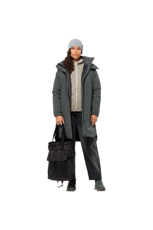 Jack Wolfskin Luisenplatz Coat Women's slate green 1116121-4136 jassen online bestellen bij Kathmandu Outdoor & Travel