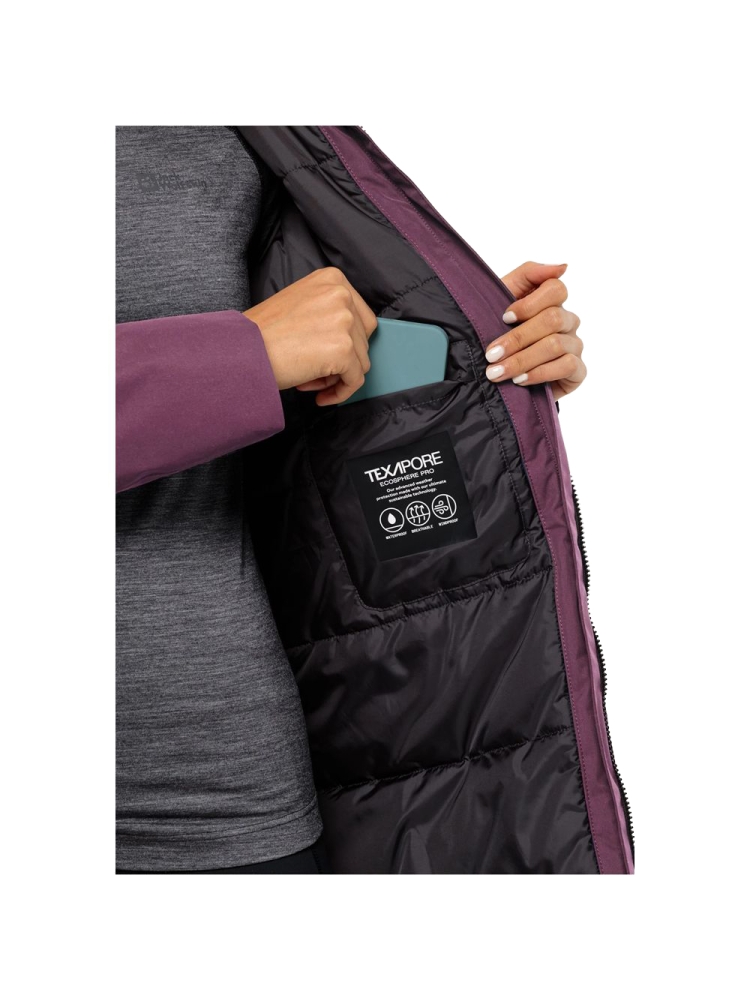 Jack Wolfskin Salier Coat Women's berry jam 1116141-I0082 jassen online bestellen bij Kathmandu Outdoor & Travel