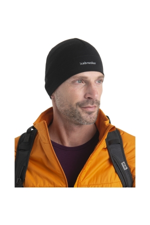 Icebreaker Mer 200 Oasis Beanie Black IB0A56SH-0011 kleding accessoires online bestellen bij Kathmandu Outdoor & Travel