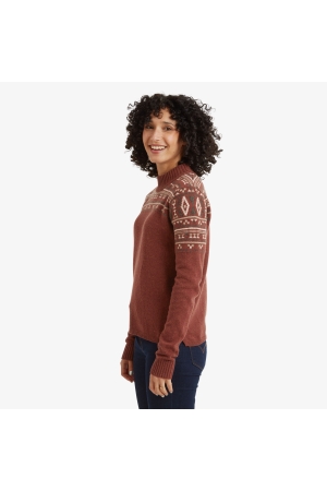 Sherpa Adventure Gear Bhutla Crew Women's Rust SW25065-444 fleeces en truien online bestellen bij Kathmandu Outdoor & Travel