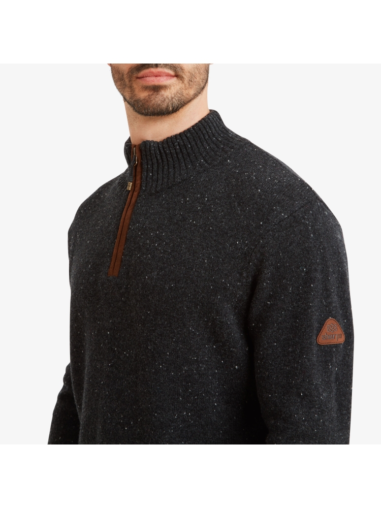 Sherpa Adventure Gear Kantega 1/4 Zip Sweater Black SM6105-130 fleeces en truien online bestellen bij Kathmandu Outdoor & Travel