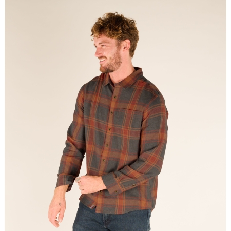 Sherpa Adventure Gear  Batsa Eco Long Sleeve Shirt Clay Red Plaid