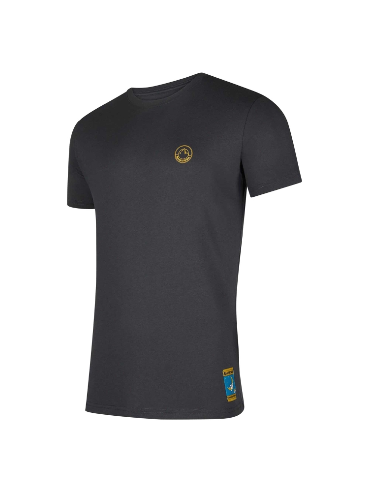 La Sportiva Climbing on the Moon T-Shirt Carbon/Giallo F21-900108 shirts en tops online bestellen bij Kathmandu Outdoor & Travel