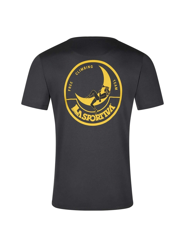 La Sportiva Climbing on the Moon T-Shirt Carbon/Giallo F21-900108 shirts en tops online bestellen bij Kathmandu Outdoor & Travel