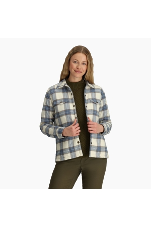 Royal Robbins  Snowcap Lined Flannel L/S Women's Chalk Runyon Pld