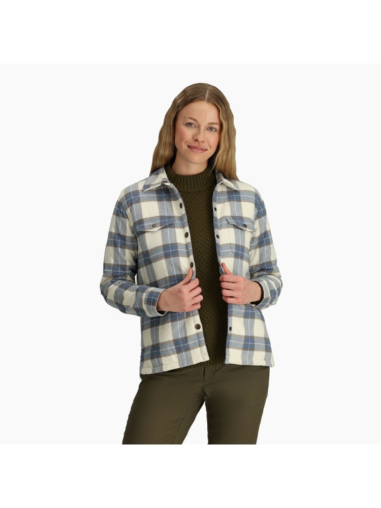 Royal Robbins Snowcap Lined Flannel L/S Women's Chalk Runyon Pld Y622021-134 shirts en tops online bestellen bij Kathmandu Outdoor & Travel