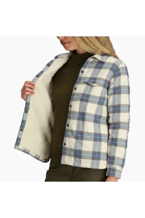 Royal Robbins Snowcap Lined Flannel L/S Women's Chalk Runyon Pld Y622021-134 shirts en tops online bestellen bij Kathmandu Outdoor & Travel