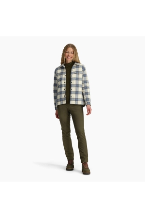 Royal Robbins Snowcap Lined Flannel L/S Women's Chalk Runyon Pld Y622021-134 shirts en tops online bestellen bij Kathmandu Outdoor & Travel