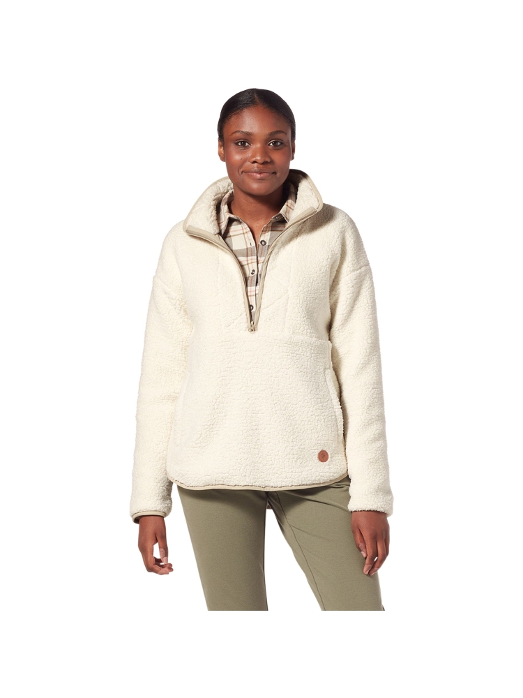 Royal Robbins Urbanesque Sherpa 1/2 Zip Women's Creme Y312025-22 fleeces en truien online bestellen bij Kathmandu Outdoor & Travel