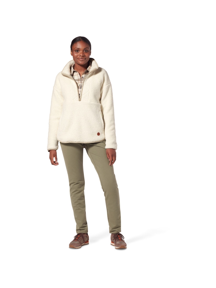 Royal Robbins Urbanesque Sherpa 1/2 Zip Women's Creme Y312025-22 fleeces en truien online bestellen bij Kathmandu Outdoor & Travel