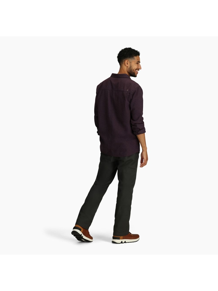 Royal Robbins Bristol Organic Cotton Twill L/S Black Currant Y722025-525 shirts en tops online bestellen bij Kathmandu Outdoor & Travel