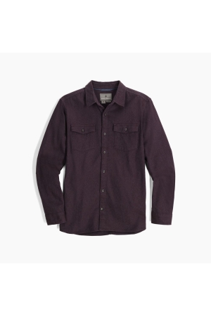 Royal Robbins Bristol Organic Cotton Twill L/S Black Currant Y722025-525 shirts en tops online bestellen bij Kathmandu Outdoor & Travel