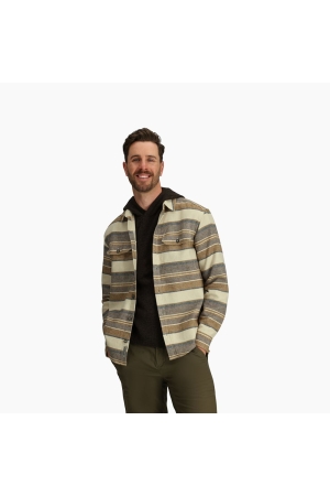 Royal Robbins Clouds Rest Hemp L/S Bistre Pacific Crest Stripe Y12600123-224 shirts en tops online bestellen bij Kathmandu Outdoor & Travel