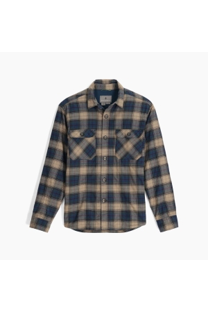 Royal Robbins Snowcap Lined Flannel L/S Covert Green Cataract Falls Pl Y722032-380 shirts en tops online bestellen bij Kathmandu Outdoor & Travel