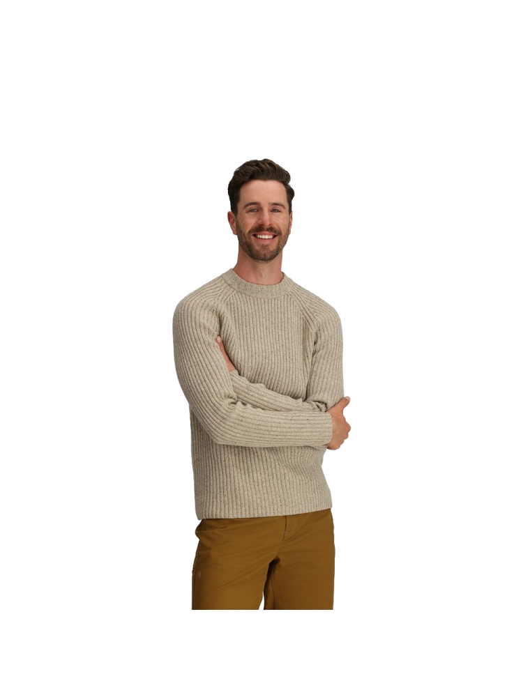 Royal Robbins Rockcraft Wool Crew Sandstone HTR Y12600125-158 fleeces en truien online bestellen bij Kathmandu Outdoor & Travel