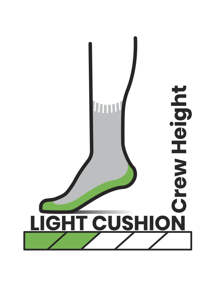 Smartwool Hike Light Cushion Crew Socks Hike Ash SW0016140691 sokken online bestellen bij Kathmandu Outdoor & Travel