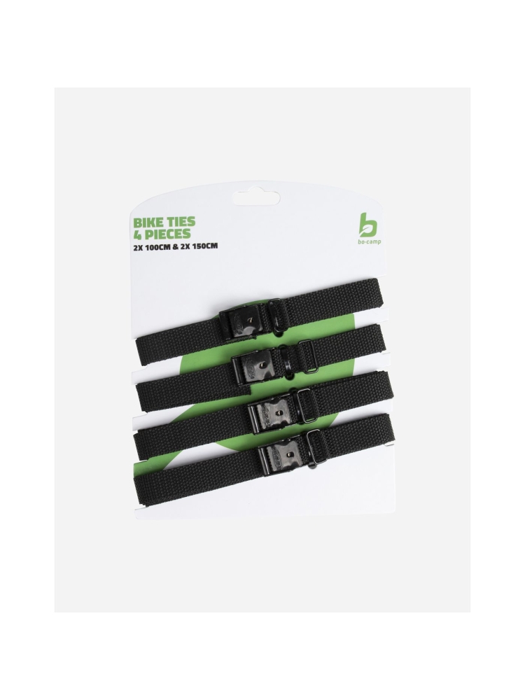 Bo-Camp Bindriemen - 200x1,8 cm - 2 Stuks Zwart 5410260 trekkingrugzakken online bestellen bij Kathmandu Outdoor & Travel