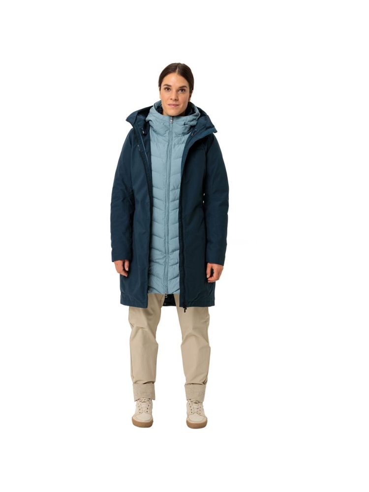 Vaude Annecy 3in1 Coat III Women's dark sea/nordic blue 41262-178 jassen online bestellen bij Kathmandu Outdoor & Travel