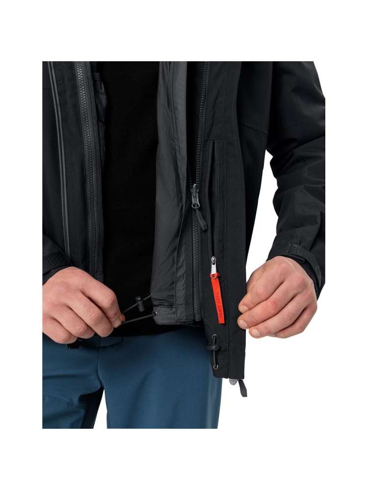 Vaude Elope 3in1 Jacket II black 46380-010 jassen online bestellen bij Kathmandu Outdoor & Travel