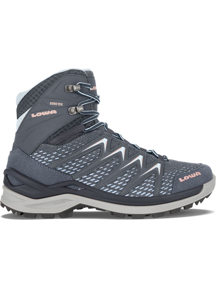 Lowa Innox Pro GTX Mid Women's Steelblue/Salmon LM321703-7922 wandelschoenen dames online bestellen bij Kathmandu Outdoor & Travel