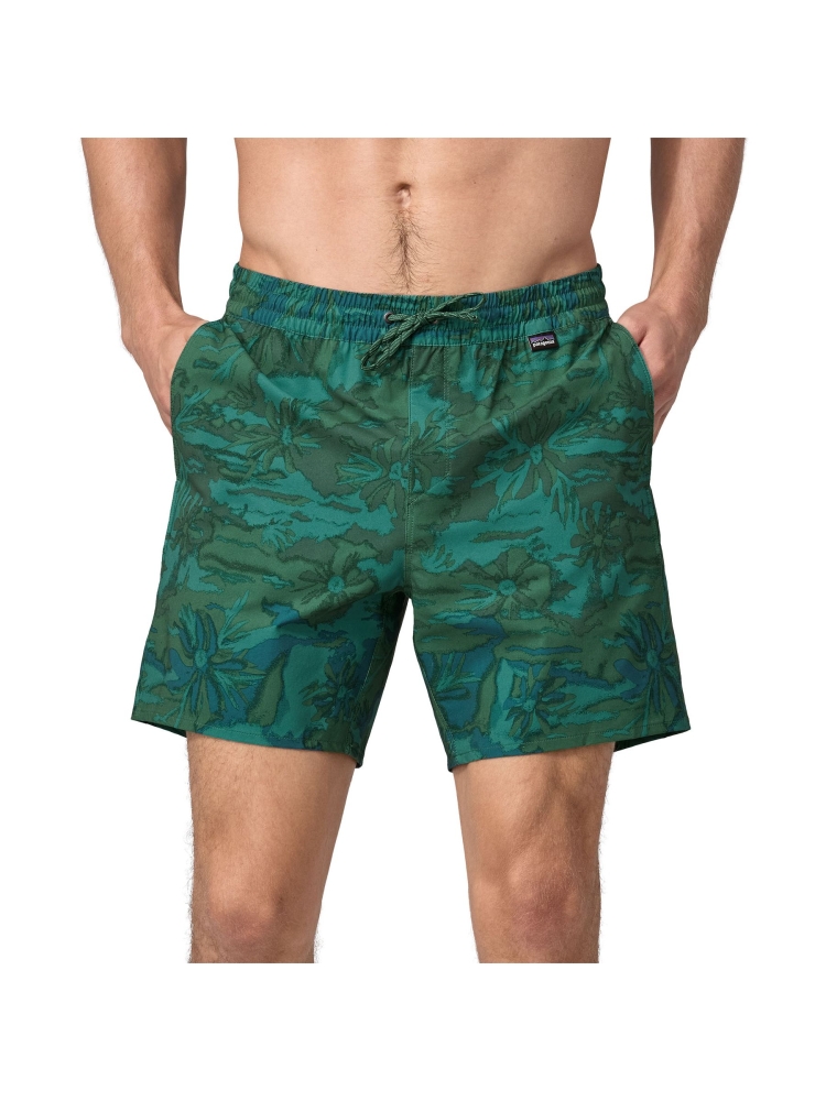 Patagonia Hydropeak Volley Shorts - 16 in. Cliffs and Coves: Conifer Gree 86435-CLGN broeken online bestellen bij Kathmandu Outdoor & Travel