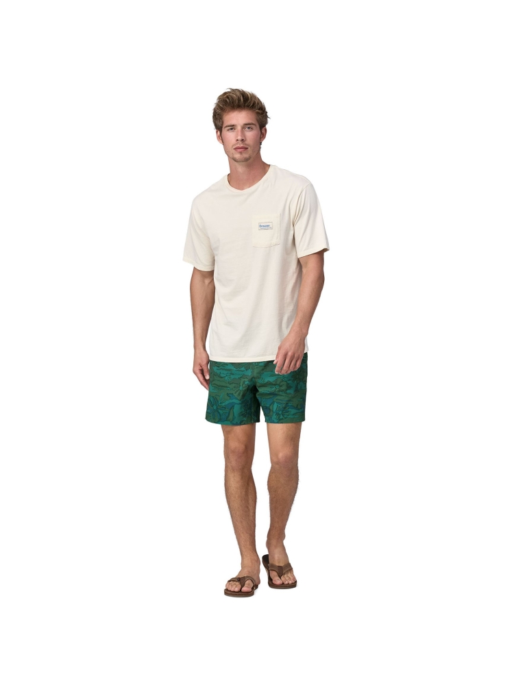 Patagonia Hydropeak Volley Shorts - 16 in. Cliffs and Coves: Conifer Gree 86435-CLGN broeken online bestellen bij Kathmandu Outdoor & Travel