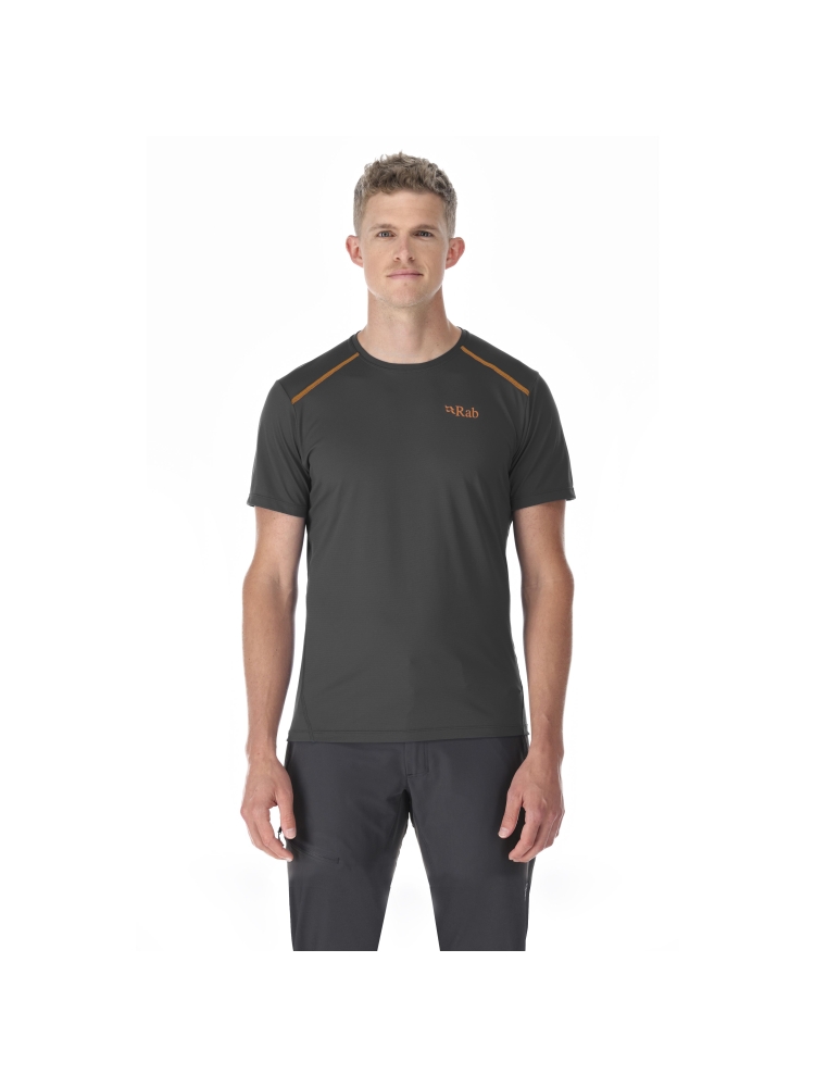 Rab Force Tee Graphene QBL-05-GRH shirts en tops online bestellen bij Kathmandu Outdoor & Travel