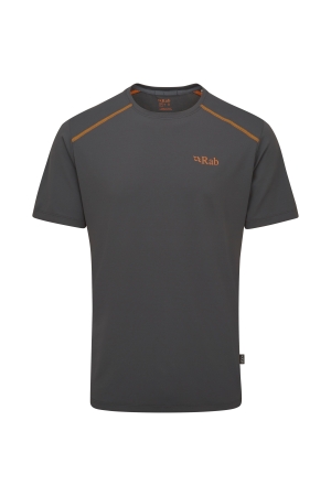 Rab Force Tee Graphene QBL-05-GRH shirts en tops online bestellen bij Kathmandu Outdoor & Travel