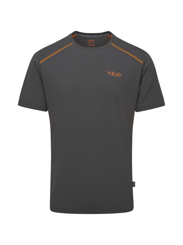 Rab Force Tee Graphene QBL-05-GRH shirts en tops online bestellen bij Kathmandu Outdoor & Travel