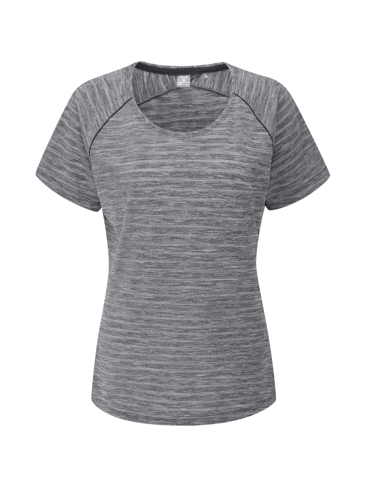 Rab Wisp Tee Women's Ebony QBL-12-EB shirts en tops online bestellen bij Kathmandu Outdoor & Travel