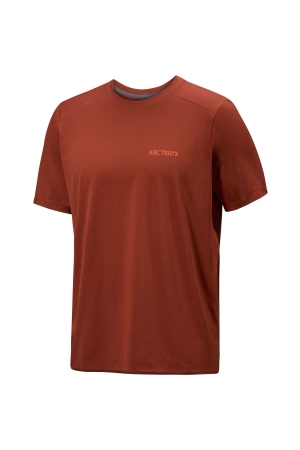 Arc'teryx Cormac Arc'Bird Logo SS Sequoia Heather / Solaris 9721-021528 shirts en tops online bestellen bij Kathmandu Outdoor & Travel