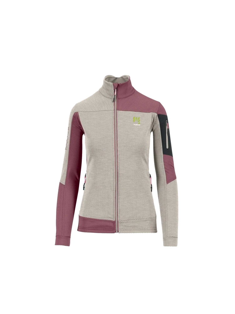 Karpos Cherz Fleece Women's Oat/Deco Rose 2532053-31 fleeces en truien online bestellen bij Kathmandu Outdoor & Travel