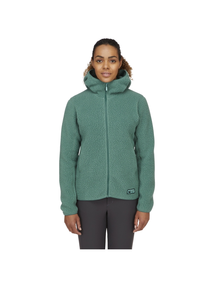 Rab Shearling Hoody Women's Eucalyptus QFF-84-EUC fleeces en truien online bestellen bij Kathmandu Outdoor & Travel