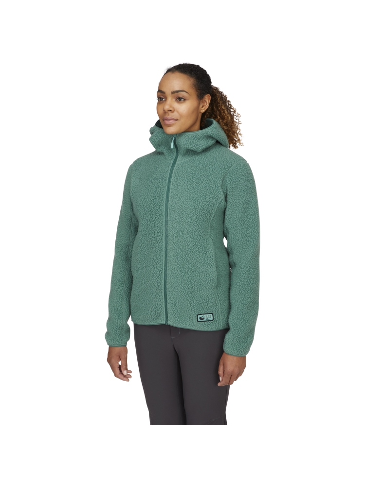 Rab Shearling Hoody Women's Eucalyptus QFF-84-EUC fleeces en truien online bestellen bij Kathmandu Outdoor & Travel