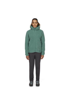 Rab Shearling Hoody Women's Eucalyptus QFF-84-EUC fleeces en truien online bestellen bij Kathmandu Outdoor & Travel