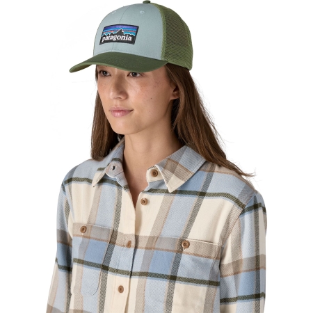 Patagonia  P-6 Logo LoPro Trucker Hat Thermal Blue