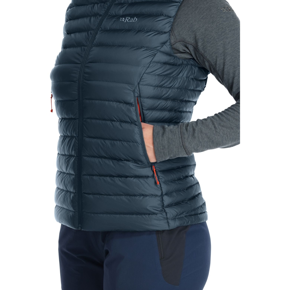 Rab Microlight Vest Women's Orion Blue QDB-19-ORB jassen online bestellen bij Kathmandu Outdoor & Travel