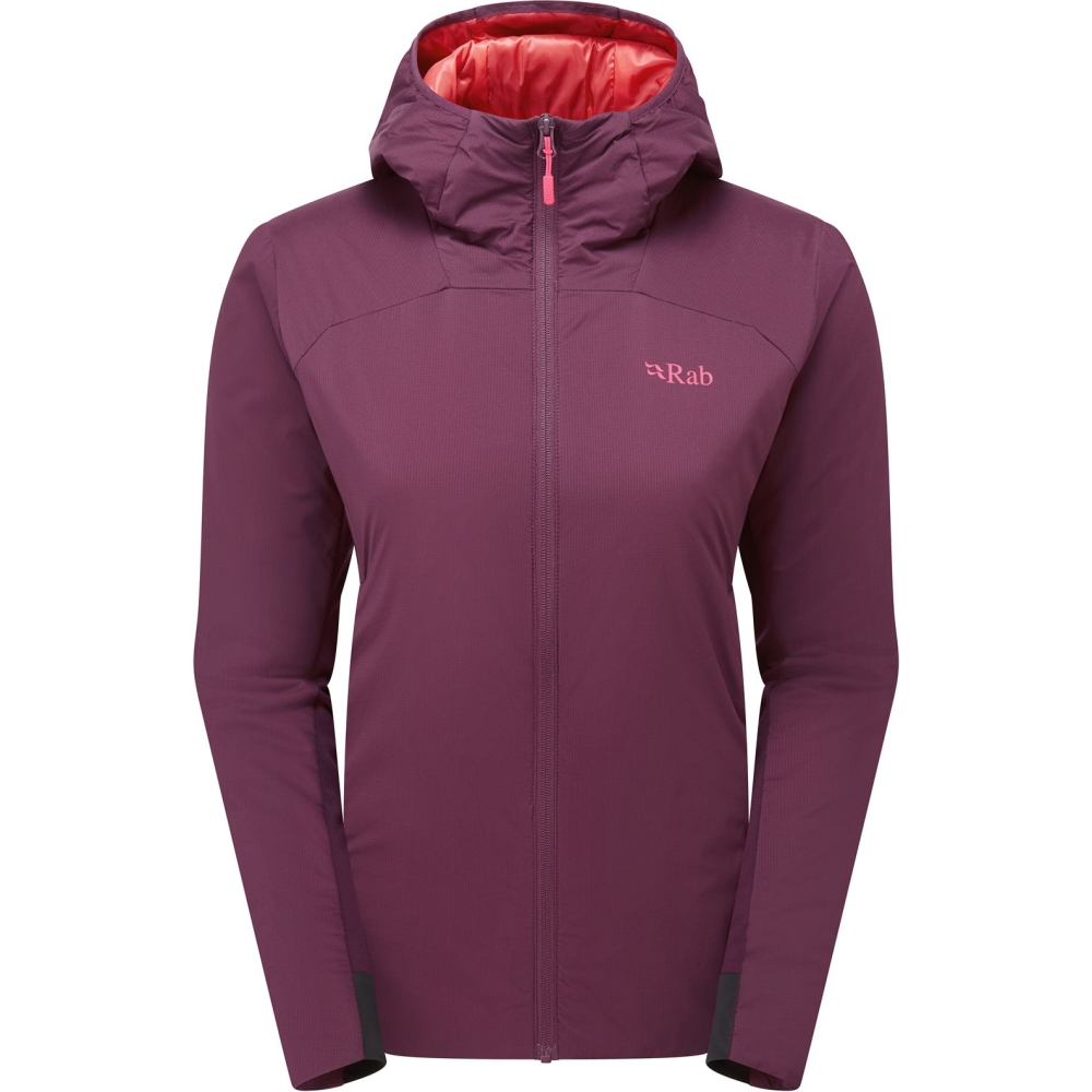 Rab Xenair Alpine Flex Jacket Women's Mulberry QIP-42-MUL jassen online bestellen bij Kathmandu Outdoor & Travel