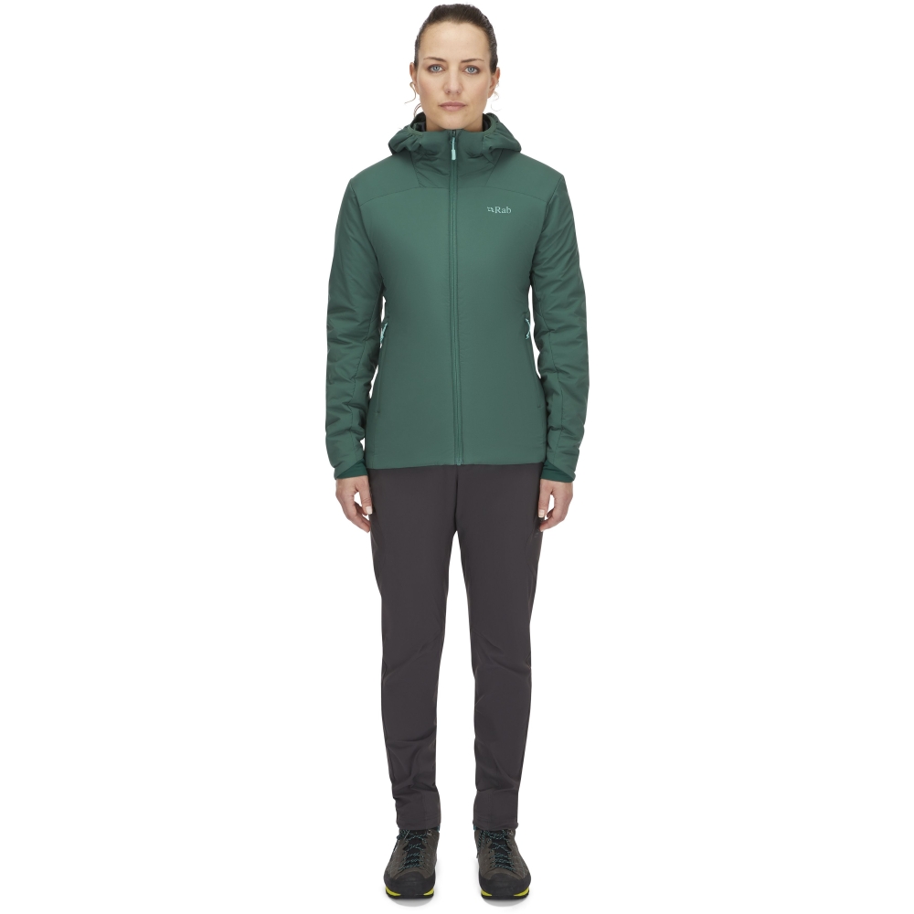 Rab Xenair Alpine Light Jacket Women's Green Slate QIP-18-GNS jassen online bestellen bij Kathmandu Outdoor & Travel